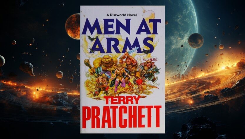 Men at Arms by Terry Pratchett: the City Watch finds its shape banner